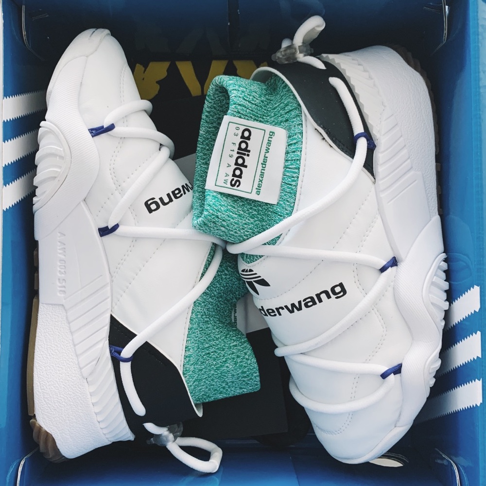 ADIDAS ORIGINALS x AW PUFF TRAINER SHOES, size 4